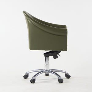 SOLD Poltrona Frau Green Leather Luca Scacchetti Sinan Office Desk Chair Multiples Available