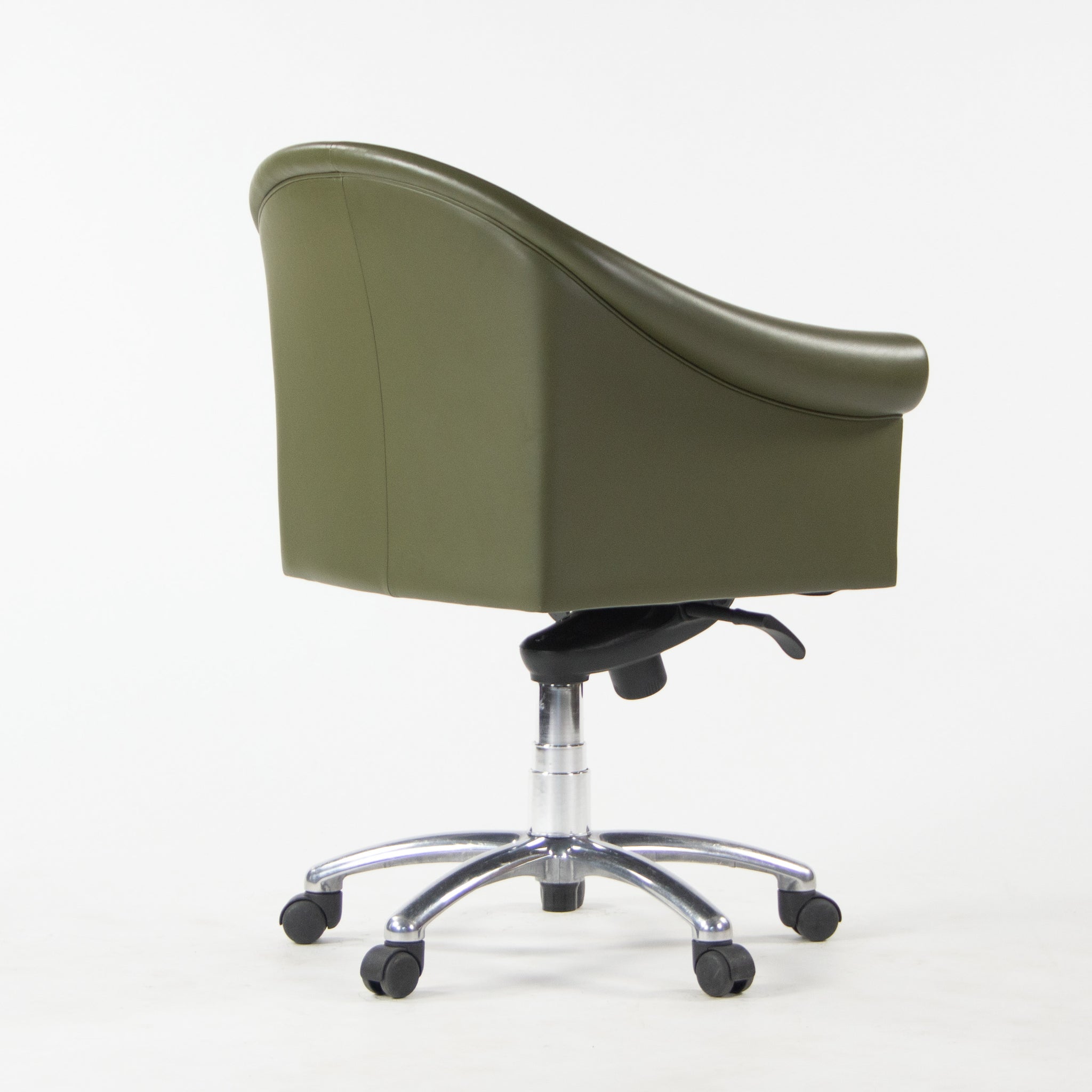 SOLD Poltrona Frau Green Leather Luca Scacchetti Sinan Office Desk Chair Multiples Available