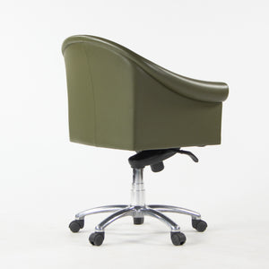 SOLD Poltrona Frau Green Leather Luca Scacchetti Sinan Office Desk Chair Multiples Available