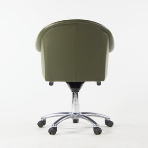 SOLD Poltrona Frau Green Leather Luca Scacchetti Sinan Office Desk Chair Multiples Available