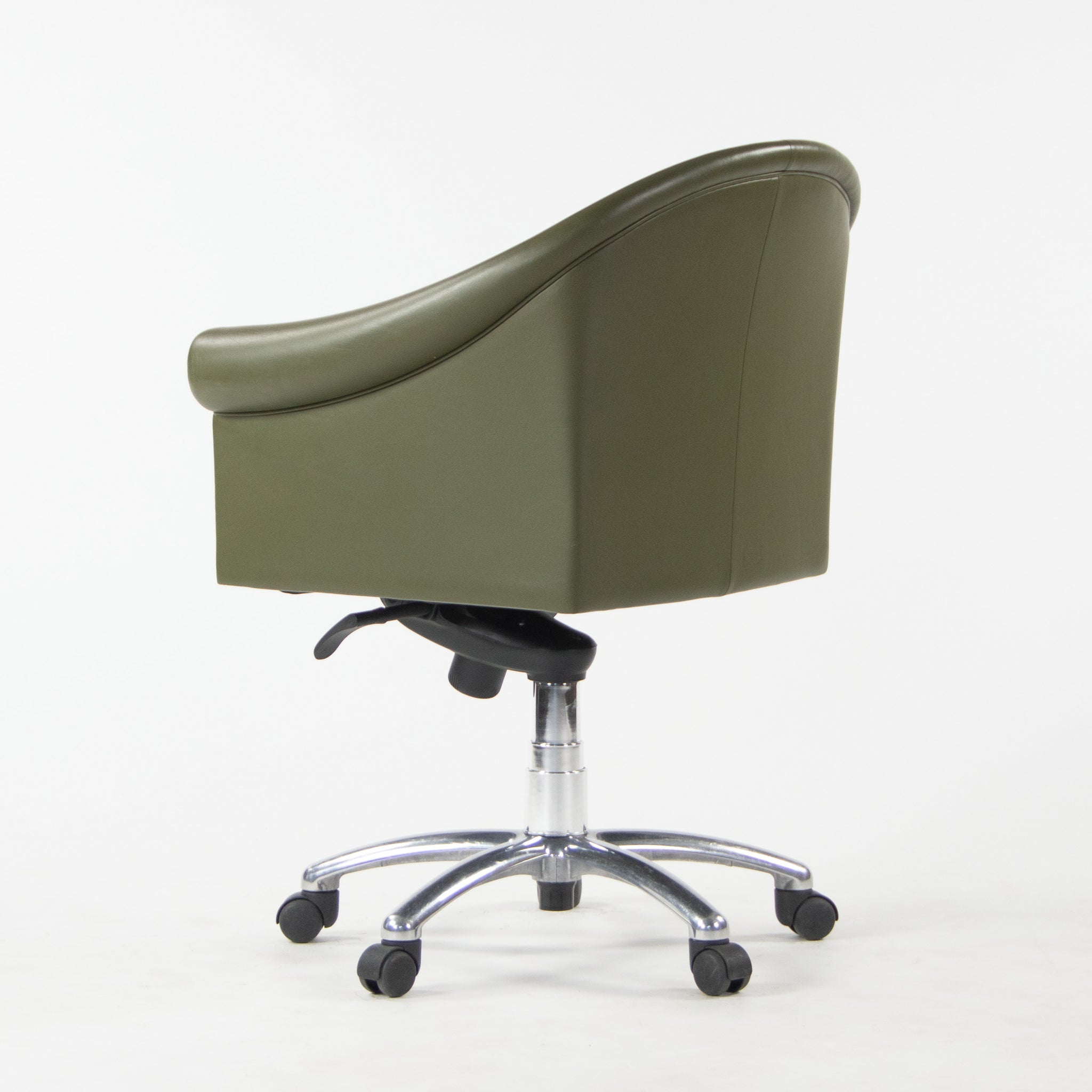 SOLD Poltrona Frau Green Leather Luca Scacchetti Sinan Office Desk Chair Multiples Available