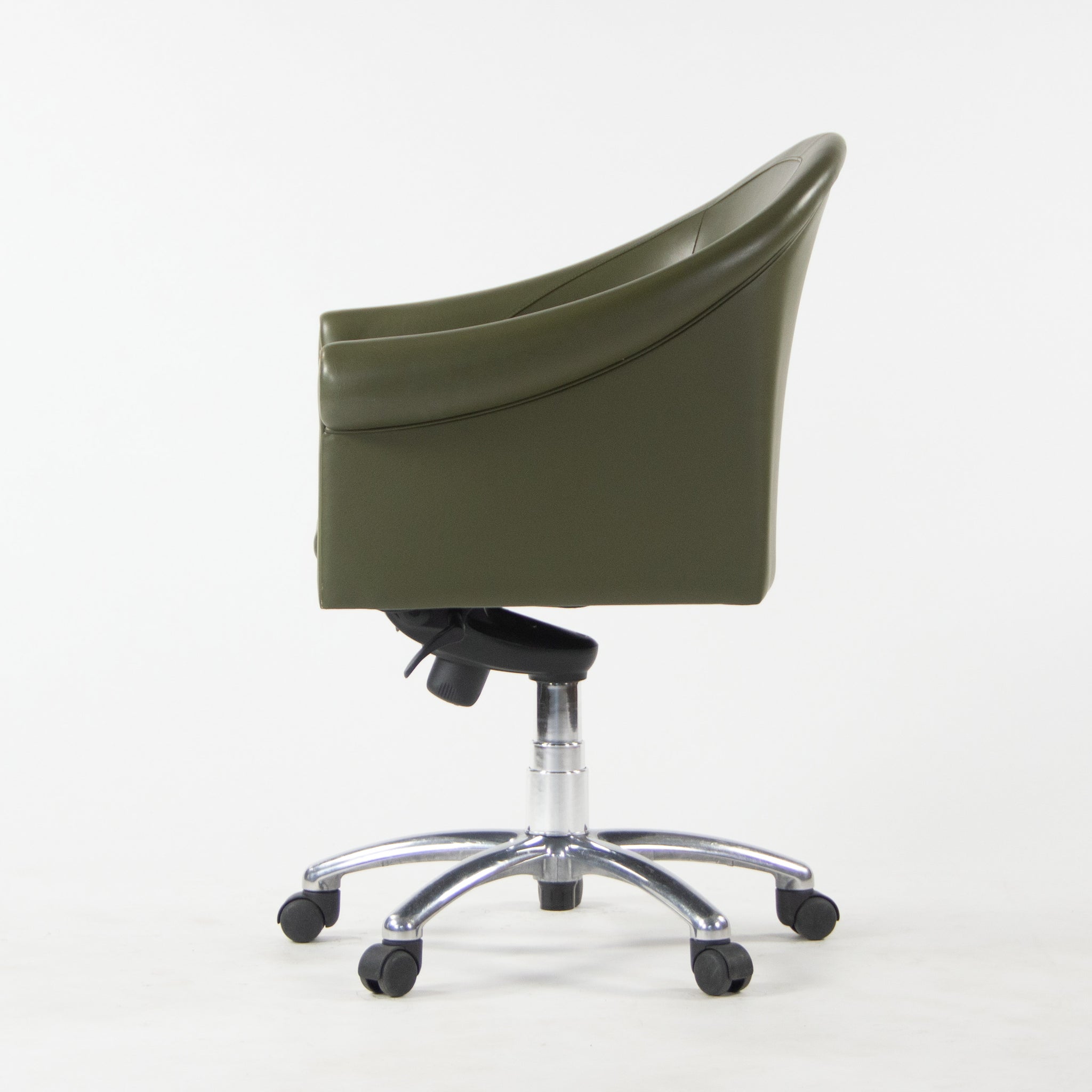 SOLD Poltrona Frau Green Leather Luca Scacchetti Sinan Office Desk Chair Multiples Available