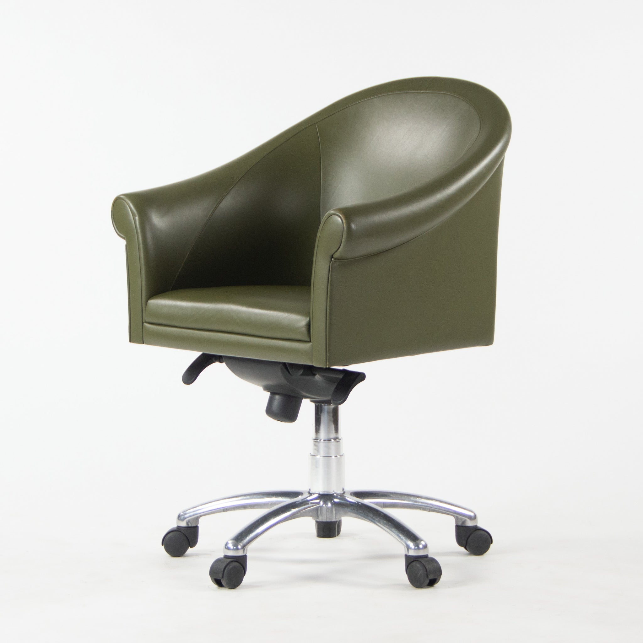 SOLD Poltrona Frau Green Leather Luca Scacchetti Sinan Office Desk Chair Multiples Available