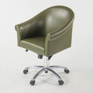 Poltrona Frau Green Leather Luca Scacchetti Sinan Office Desk Chair Multiples Available