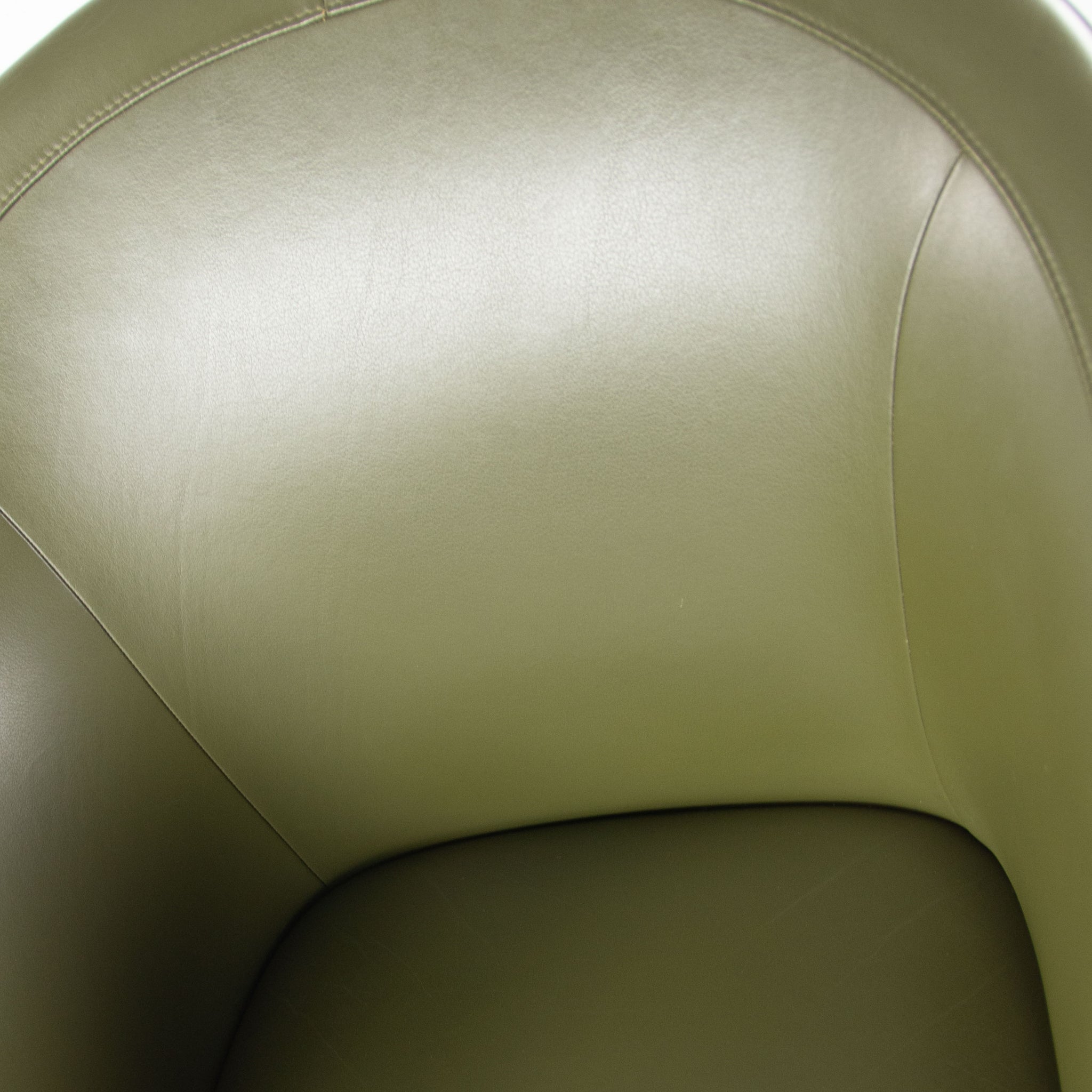 SOLD Poltrona Frau Green Leather Luca Scacchetti Sinan Office Desk Chair Multiples Available