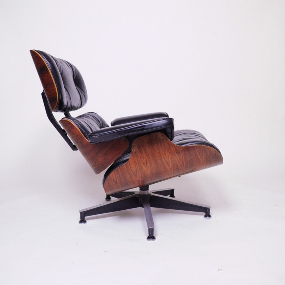 SOLD Herman Miller Eames Lounge Chair & Ottoman Rosewood 1970's