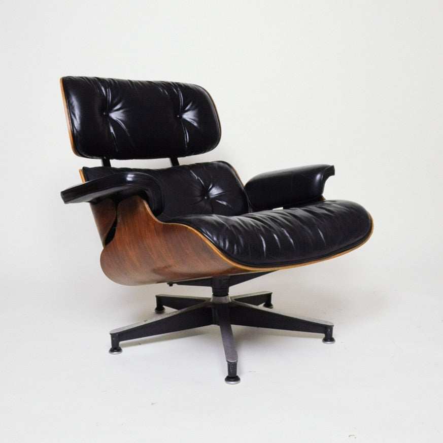 SOLD Herman Miller Eames Lounge Chair & Ottoman Rosewood 1970's