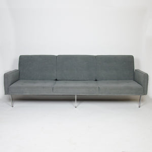 SOLD Florence Knoll Parallel Bar Three Seat Sofa Model 57 With New Gray Upholstery