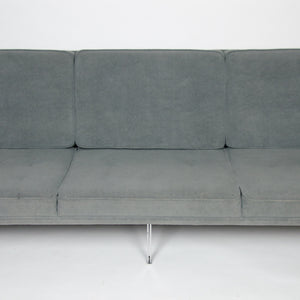 SOLD Florence Knoll Parallel Bar Three Seat Sofa Model 57 With New Gray Upholstery