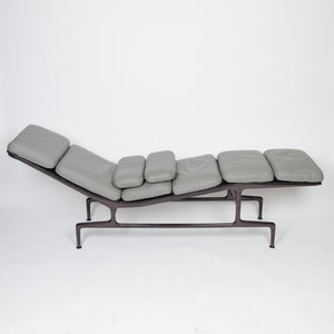 SOLD Eames Herman Miller Billy Wilder Gray and Eggplant Chaise Lounge Chair MINT