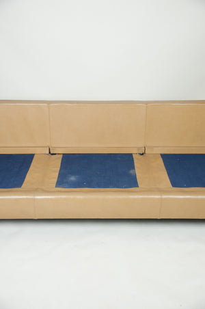 SOLD Mies Van Der Rohe For Knoll Leather Sofa Vintage RARE