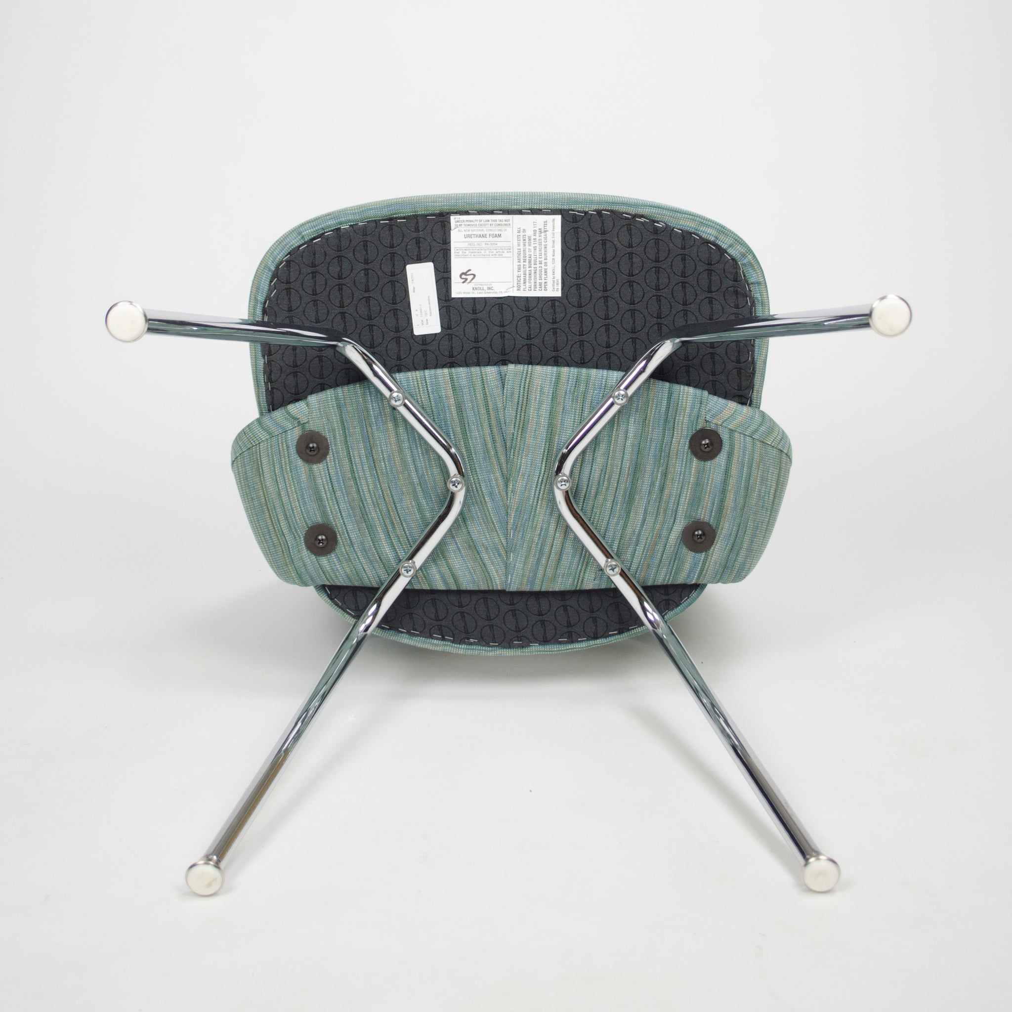 SOLD 2011 Knoll Eero Saarinen Armless Executive Chairs Fabric Sets Avail MINT!