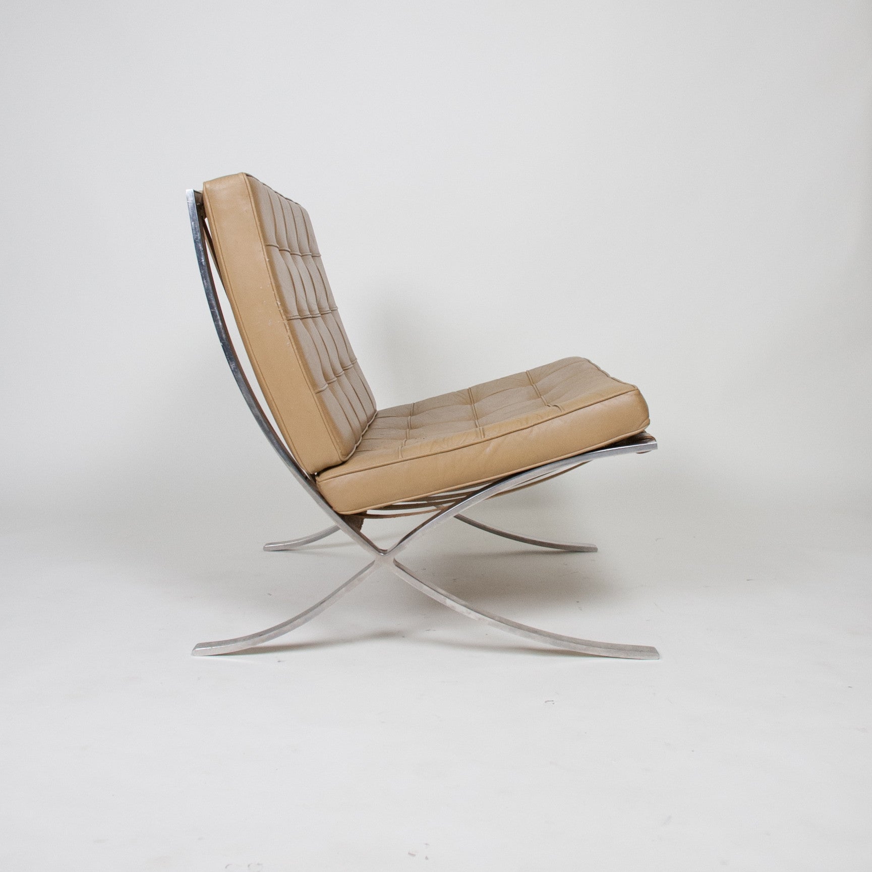 SOLD Knoll Mies Van Der Rohe Barcelona Chairs Stainless 2 Available