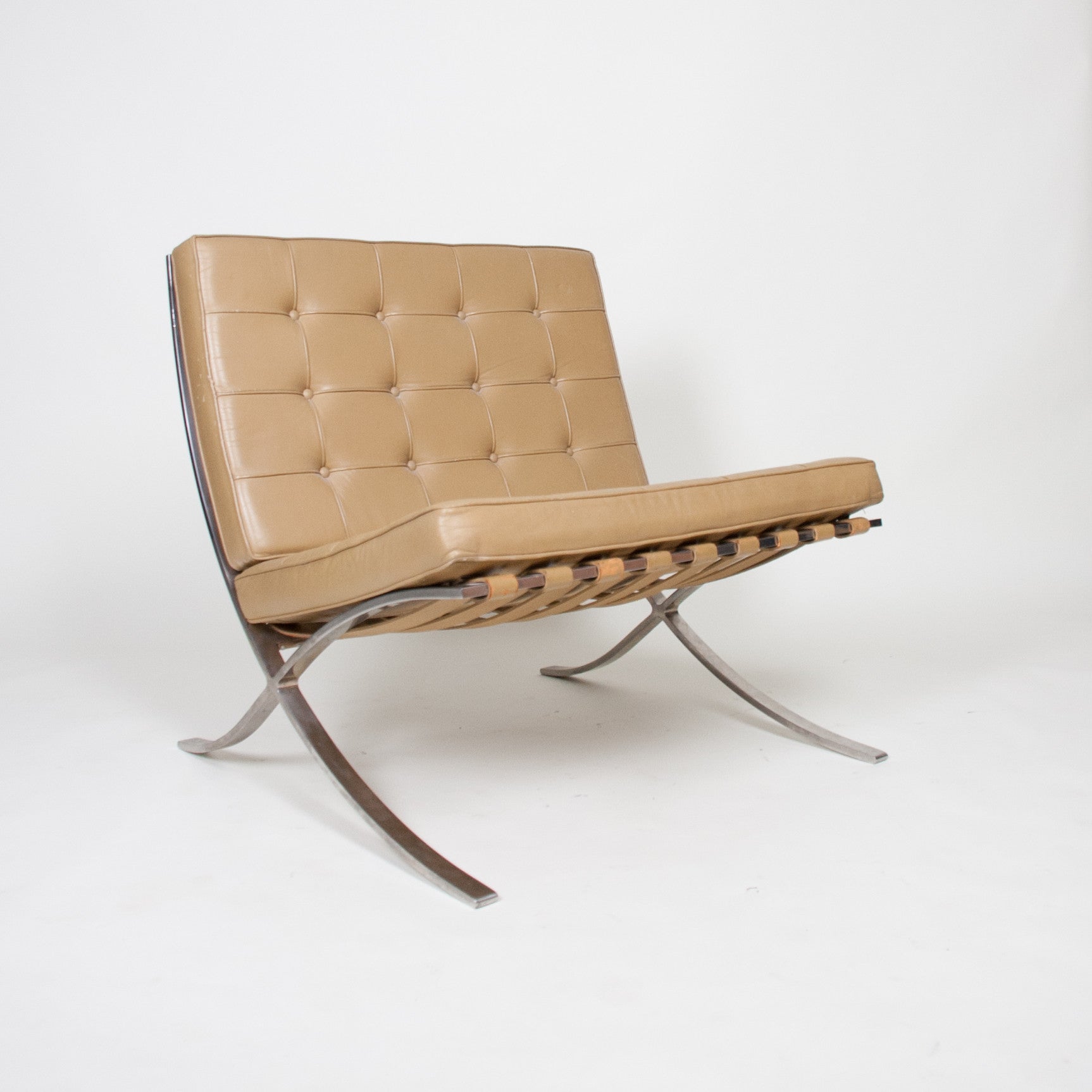 SOLD Knoll Mies Van Der Rohe Barcelona Chairs Stainless 2 Available