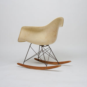 SOLD Eames Herman Miller Zenith Rope Edge Ankle Breaker Original Rocker Rocking Chair Marked