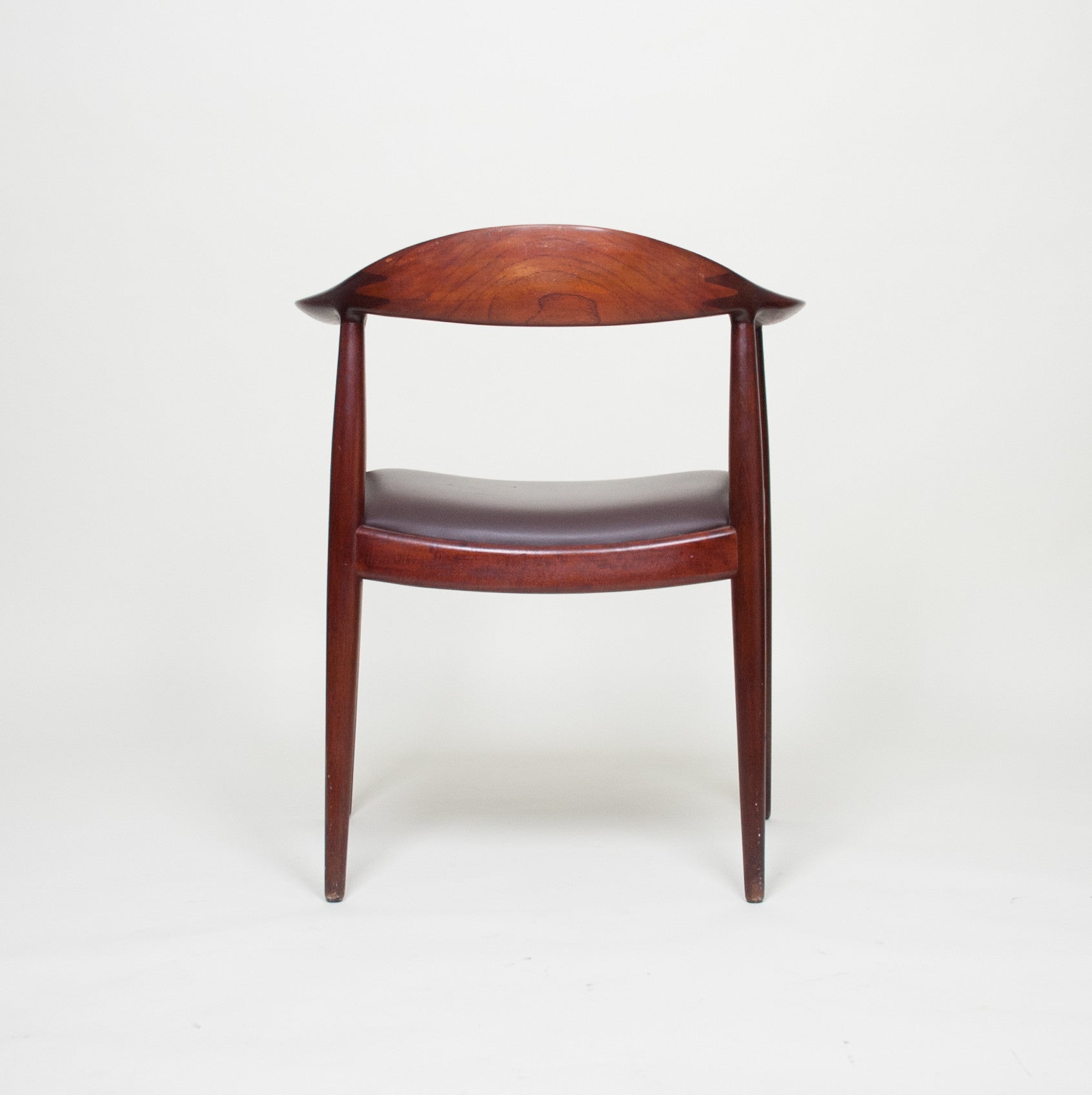 SOLD Hans Wegner Round The Chair Johannes Hansen For Knoll Vintage Teak Armchair