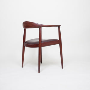 SOLD Hans Wegner Round The Chair Johannes Hansen For Knoll Vintage Teak Armchair