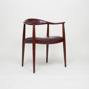 SOLD Hans Wegner Round The Chair Johannes Hansen For Knoll Vintage Teak Armchair