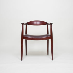 SOLD Hans Wegner Round The Chair Johannes Hansen For Knoll Vintage Teak Armchair