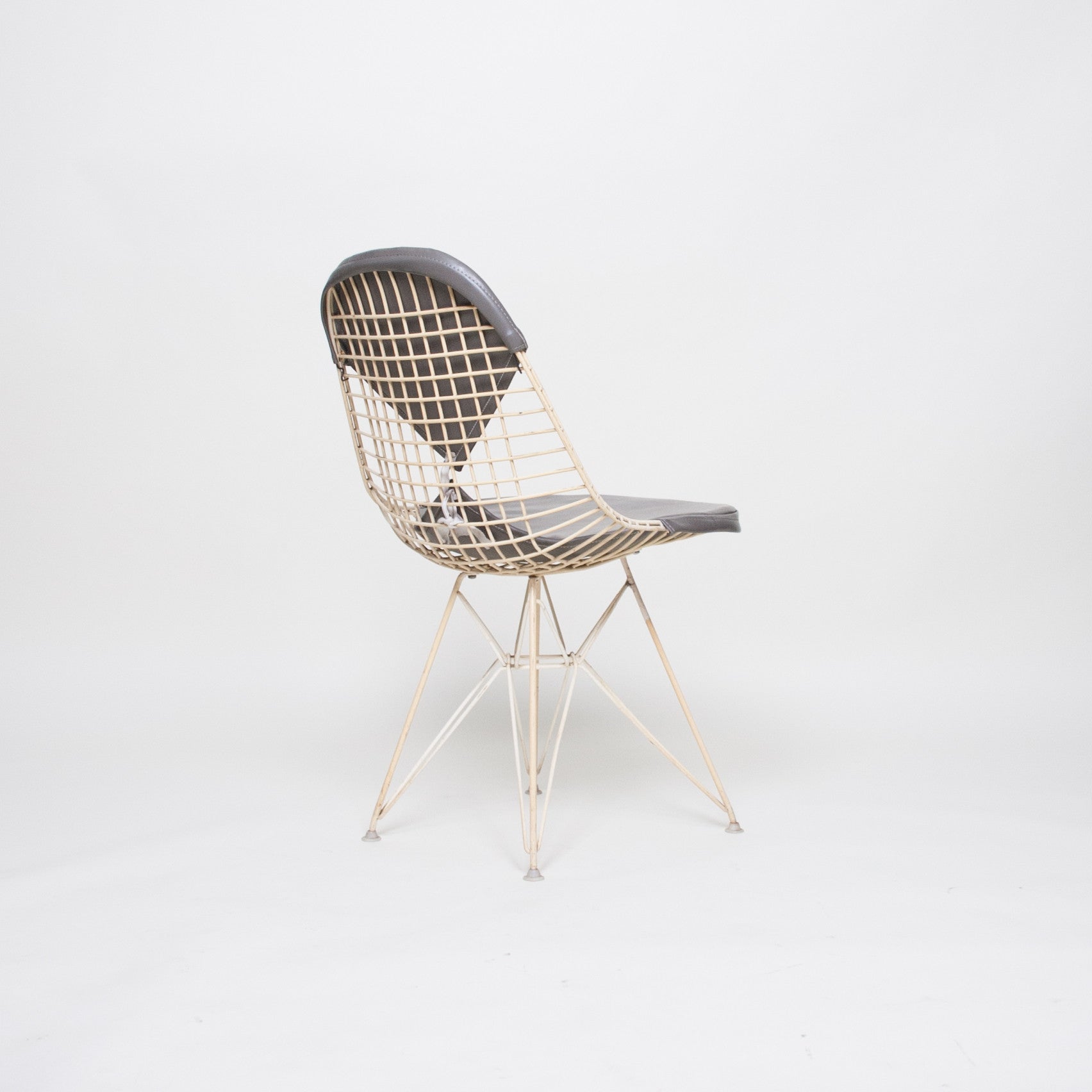 SOLD Eames Herman Miller Wire Eiffel Tower Bikini Chair White