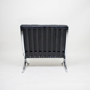 SOLD Knoll Mies Van Der Rohe Barcelona Chair Black Leather