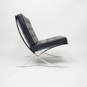 SOLD Knoll Mies Van Der Rohe Barcelona Chair Black Leather