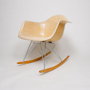 SOLD Eames Herman Miller Rocker Rocking Arm Shell Chair Marked Rare Vintage Example