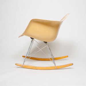 SOLD Eames Herman Miller Rocker Rocking Arm Shell Chair Marked Rare Vintage Example