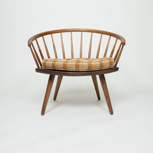 SOLD Round Chair By Yngve Ekstrom Arka Vintage Maple Armchair, Made In Sweden