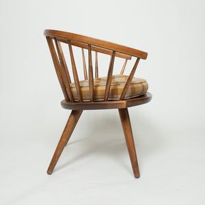 SOLD Round Chair By Yngve Ekstrom Arka Vintage Maple Armchair, Made In Sweden