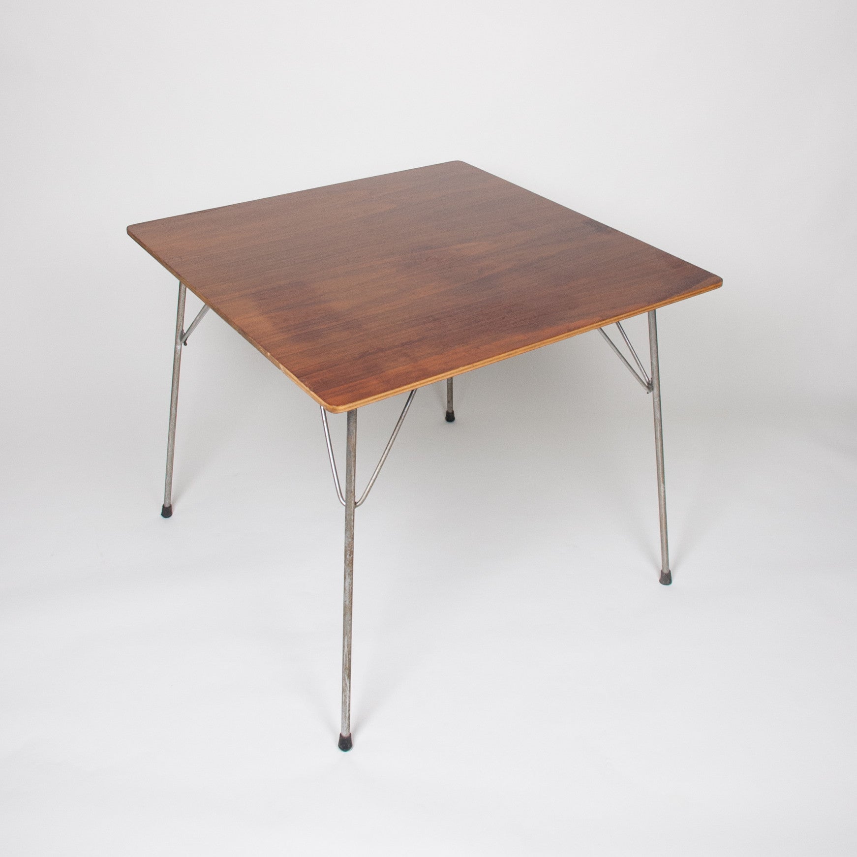 SOLD Early Eames Herman Miller Folding DTM 2 Square Dining Table