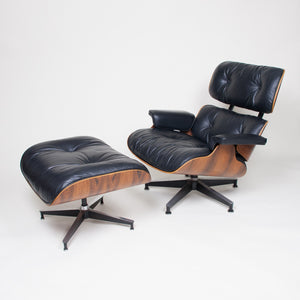 SOLD Herman Miller 1970's Eames Lounge Chair & Ottoman Rosewood 670 671