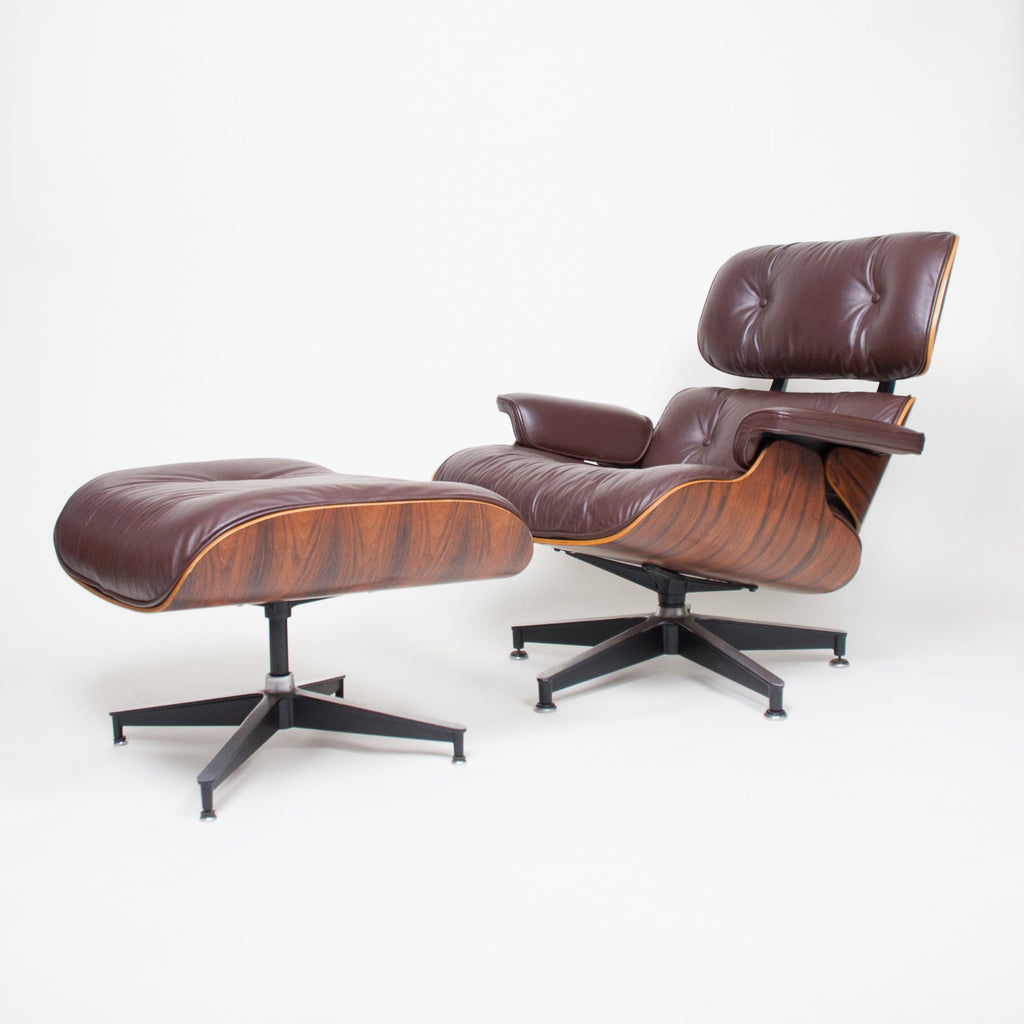 SOLD 1970's Herman Miller Eames Lounge Chair & Ottoman Rosewood 670 671