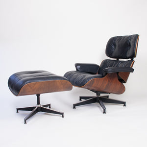 SOLD 1960's Herman Miller Eames Lounge Chair & Ottoman Rosewood 670 671