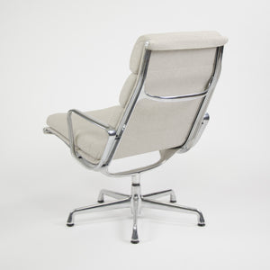 SOLD Herman Miller Eames Soft Pad Aluminum Group Lounge Chairs Fabric 2x MINT 2006