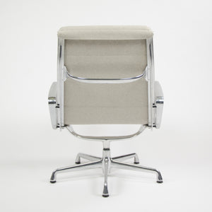 SOLD Herman Miller Eames Soft Pad Aluminum Group Lounge Chairs Fabric 2x MINT 2006