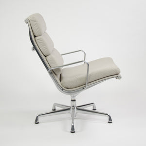 SOLD Herman Miller Eames Soft Pad Aluminum Group Lounge Chairs Fabric 2x MINT 2006