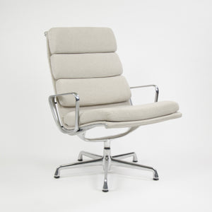 SOLD Herman Miller Eames Soft Pad Aluminum Group Lounge Chairs Fabric 2x MINT 2006