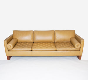 SOLD Mies Van Der Rohe For Knoll Leather Sofa Vintage RARE