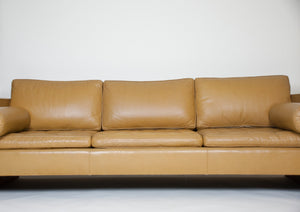 SOLD Mies Van Der Rohe For Knoll Leather Sofa Vintage RARE