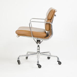 SOLD Herman Miller Eames Soft Pad Aluminum Group Chair Cognac Leather 2007 1x Avail