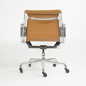SOLD 2006 Eames Soft Pad Management Chair by Charles and Ray Eames for Herman Miller in Cognac Leather