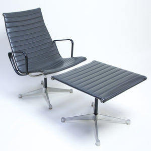 SOLD Eames Aluminum Group Lounge Chair and Ottoman