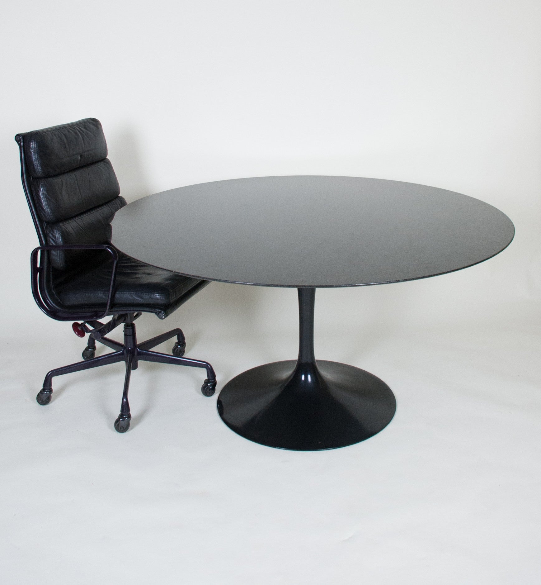 SOLD Eero Saarinen For Knoll 54 Inch Tulip Conference / Dining Table Granite, Like New!