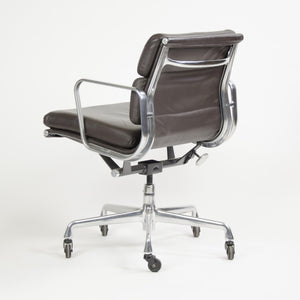 SOLD Herman Miller Eames Soft Pad Aluminum Group Chair Brown Leather 2006 1x Avail