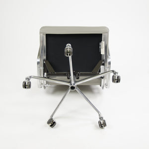 SOLD 2011 Herman Miller Eames Aluminum Group Soft Pad Desk Chair in Grey Leather 8x Available