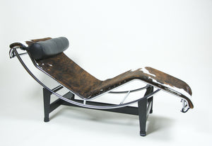 SOLD Cassina Le Corbusier LC4 Cowhide Lounge Chair