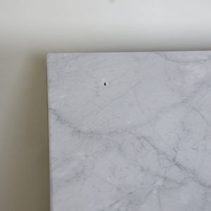 SOLD Florence Knoll Vintage Wood and Marble Credenza Cabinet Sideboard