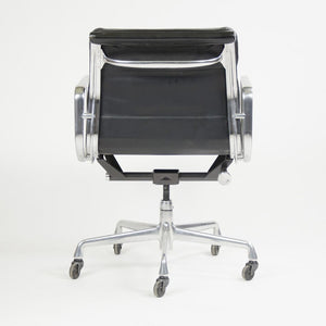 SOLD 2006 Eames Soft Pad Management Chair by Charles and Ray Eames for Herman Miller in Black Leather 12+ Available