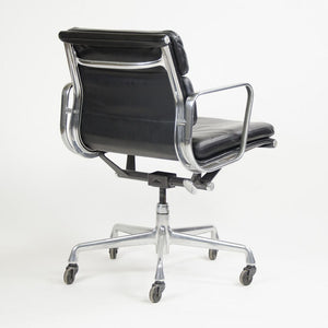 SOLD 2006 Eames Soft Pad Management Chair by Charles and Ray Eames for Herman Miller in Black Leather 12+ Available